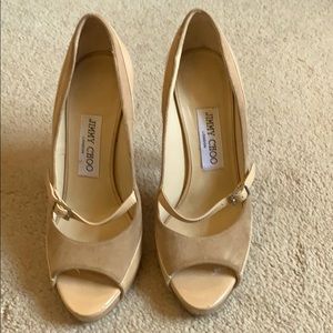 Jimmy Choo suede and leather shoes